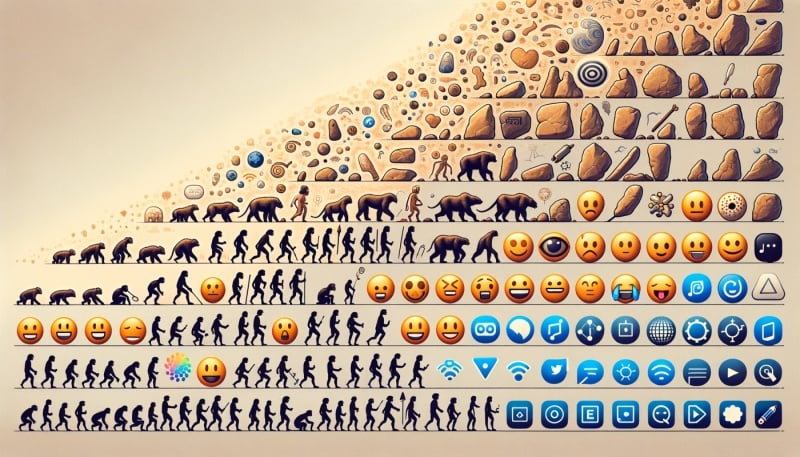 Iconografía y su Evolución en el Diseño Digital - Desde los Pictogramas hasta los Emojis