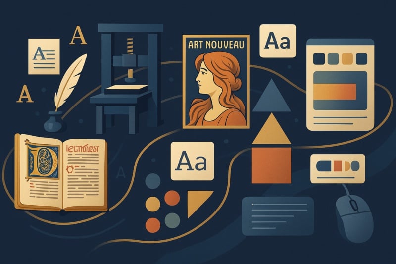 Historia y Evolución del Diseño Gráfico: De los Manuscritos Medievales a la Era Digital
