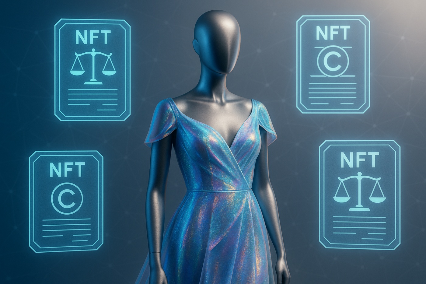 moda virtual, NFTs, propiedad intelectual, derecho digital, tokens no fungibles, moda digital, blockchain, derechos de autor, metaverso, activos virtuales