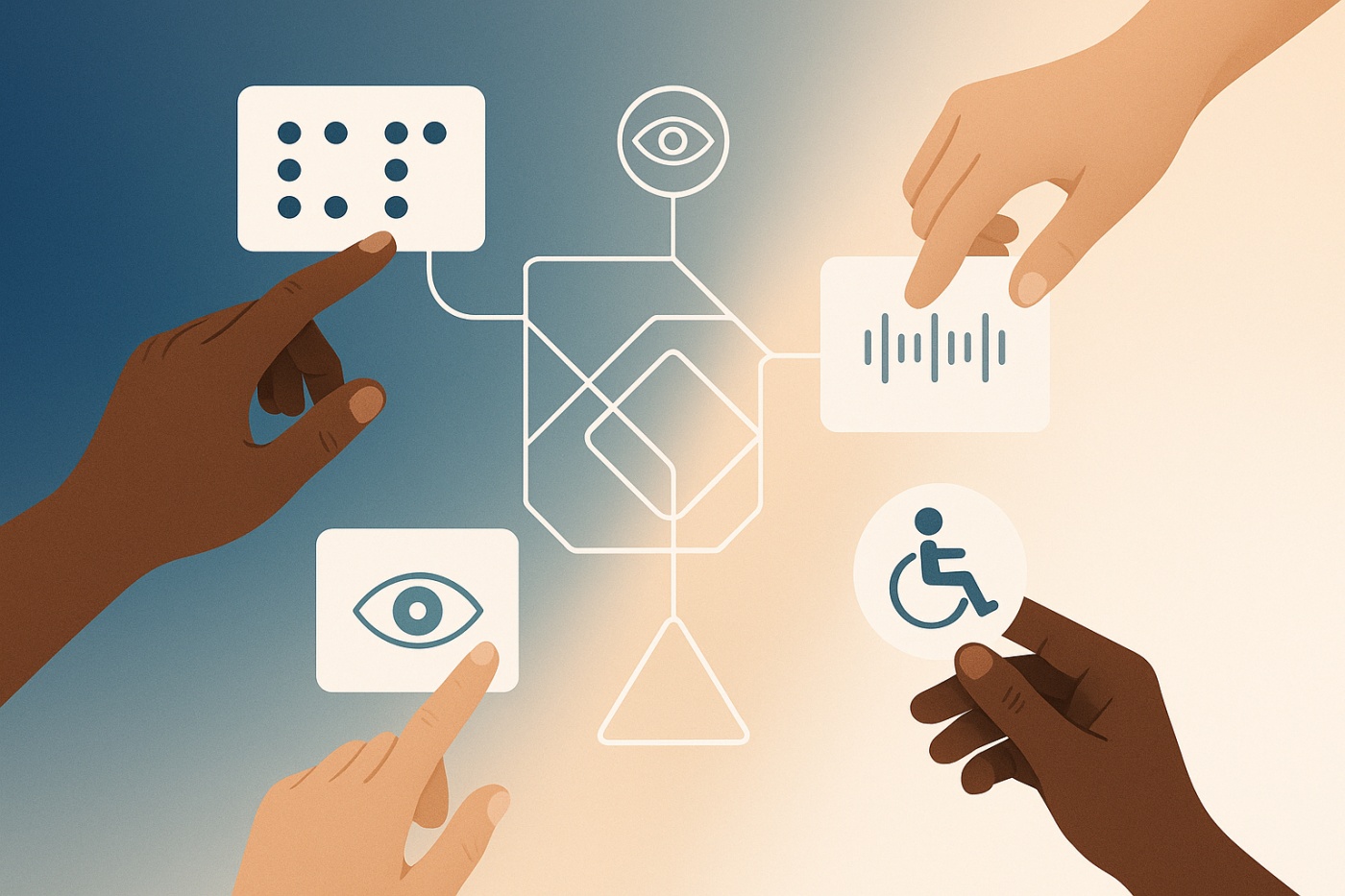 diseño de experiencias de usuario inclusivas, accesibilidad digital, diseño universal, interfaces accesibles, UX inclusivo, tecnologías asistivas, WCAG, diseño participativo