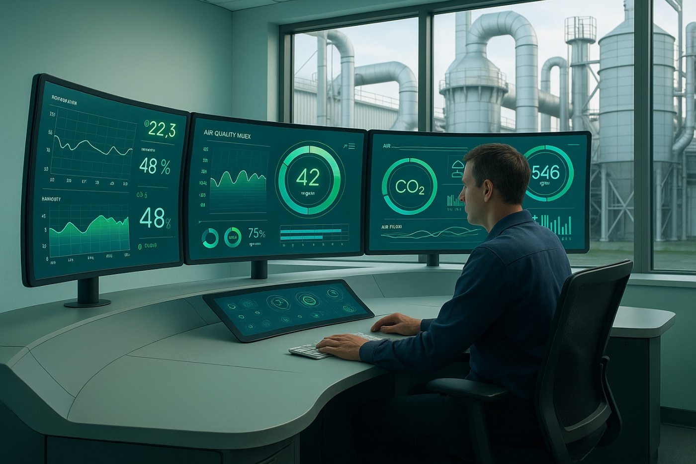 ergonomía, sistemas de control de contaminación, diseño ergonómico, factores humanos, seguridad ocupacional, eficiencia ambiental, interfaces intuitivas, control de emisiones