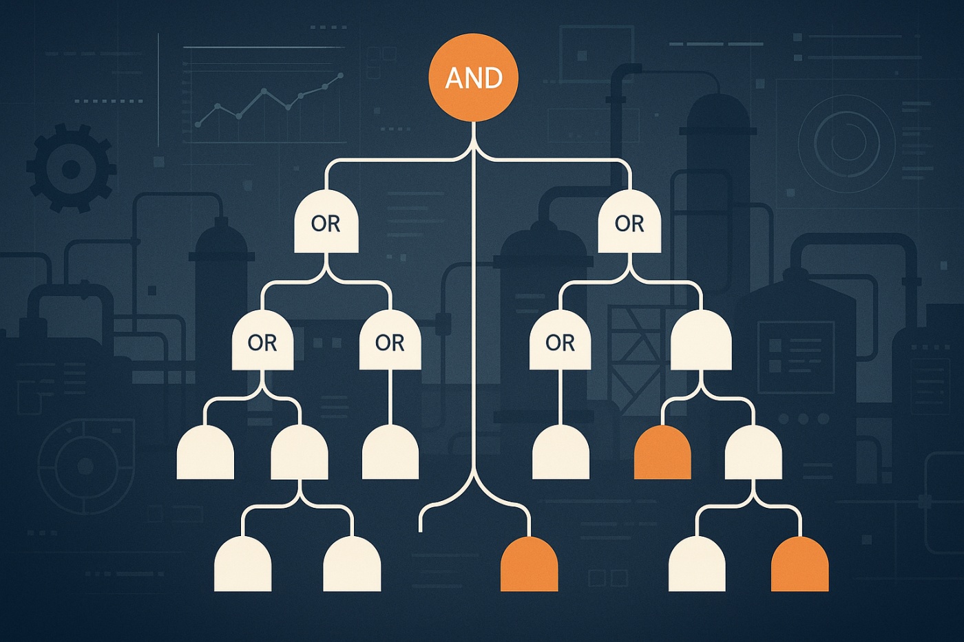análisis de árboles de fallos, FTA, gestión de riesgos industriales, seguridad industrial, metodología top-down, eventos básicos, puertas lógicas, industria nuclear, factores humanos, software especializado, análisis cuantitativo, prevención de fallos, UDAX Universidad, Licenciaturas en Línea, educación a distancia, Licenciatura en Ingeniería Industrial y Administrativa