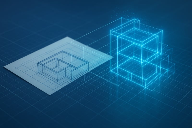 Geometría Descriptiva en Diseño: De Monge al 3D