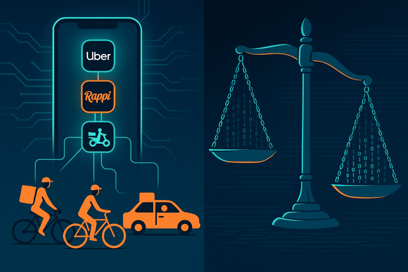 Derechos laborales en apps: la batalla legal del futuro