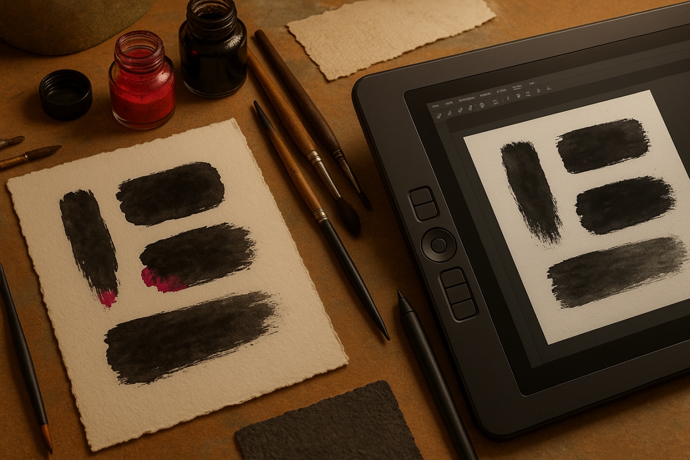 Ilustración Editorial: Fusiona lo Análogo y Digital